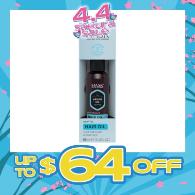 HASK - Argan Oil Repairing Hair Oil (To Strengthens + Restores) 59ml