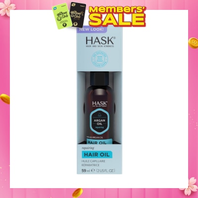 HASK Argan Oil Repairing Hair Oil (To Strengthens + Restores) 59ml