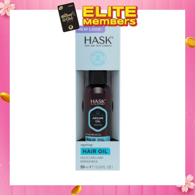 HASK Argan Oil Repairing Hair Oil (To Strengthens + Restores) 59ml