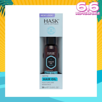 HASK Argan Oil Repairing Hair Oil (To Strengthens + Restores) 59ml