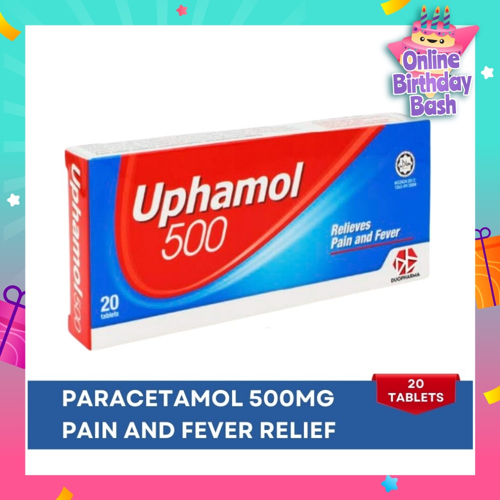 Paracetamol 500Mg (Relief Pain And Reduces High Temperature And Fever) Tablet 20s