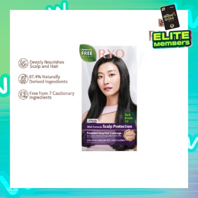 RYO Mild Formula Gray Hairdye Cream 3.0 Dark Brown 1s