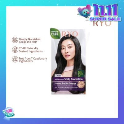 RYO Mild Formula Gray Hairdye Cream 3.0 Dark Brown 1s