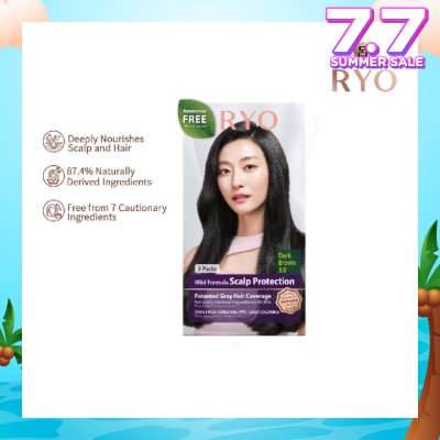 RYO Mild Formula Gray Hairdye Cream 3.0 Dark Brown 1s