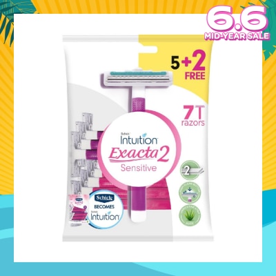 SCHICK EXACTA2 WOMEN DISPOSABLE 5+2S