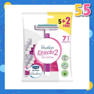 SCHICK EXACTA2 WOMEN DISPOSABLE 5+2S