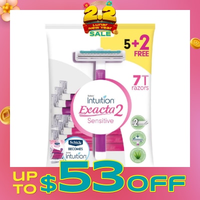 SCHICK EXACTA2 WOMEN DISPOSABLE 5+2S