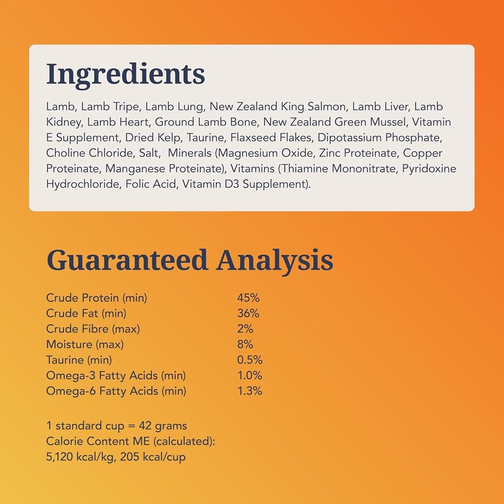 Lamb & Salmon Feast Freeze-Dried Cat Food 800g