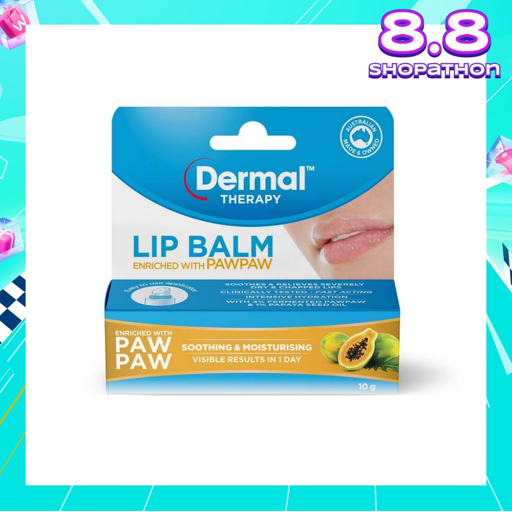 Lip Balm Paw Paw (Hydrate + Soften Severely Dry + Chapped Lips) 10g