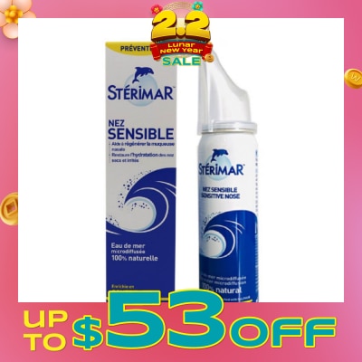 STERIMAR Sensitive Nose (Helps To Regenerate The Nasal Mucosa + Restores Hydration Of Dry And Irritated Nose) 50ml