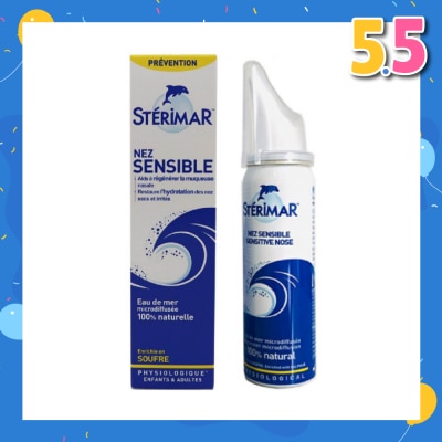 STERIMAR Sensitive Nose (Helps To Regenerate The Nasal Mucosa + Restores Hydration Of Dry And Irritated Nose) 50ml