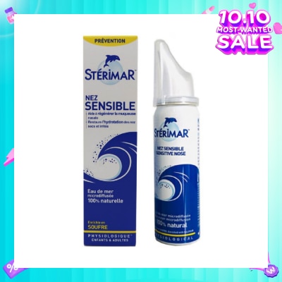 STERIMAR Sensitive Nose (Helps To Regenerate The Nasal Mucosa + Restores Hydration Of Dry And Irritated Nose) 50ml