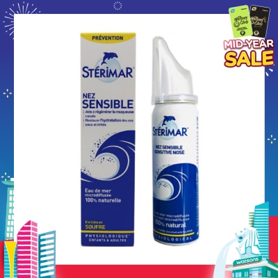 STERIMAR Sensitive Nose (Helps To Regenerate The Nasal Mucosa + Restores Hydration Of Dry And Irritated Nose) 50ml
