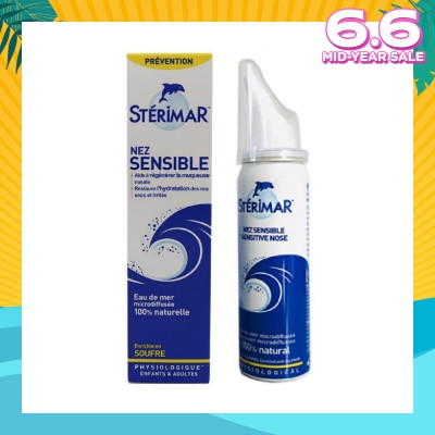 STERIMAR Sensitive Nose (Helps To Regenerate The Nasal Mucosa + Restores Hydration Of Dry And Irritated Nose) 50ml