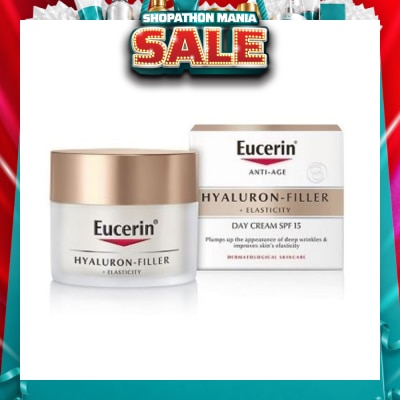 EUCERIN - Hyaluron - Filler + Elasticity Day Cream SPF15 (Anti-Age + Improves Skin Elasticity) 50ml