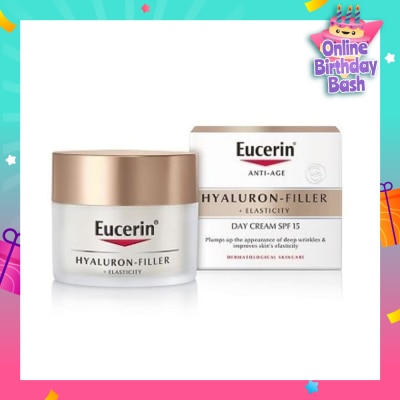 EUCERIN Hyaluron - Filler + Elasticity Day Cream SPF15 (Anti-Age + Improves Skin Elasticity) 50ml