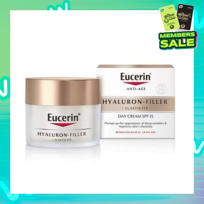 EUCERIN Hyaluron - Filler + Elasticity Day Cream SPF15 (Anti-Age + Improves Skin Elasticity) 50ml