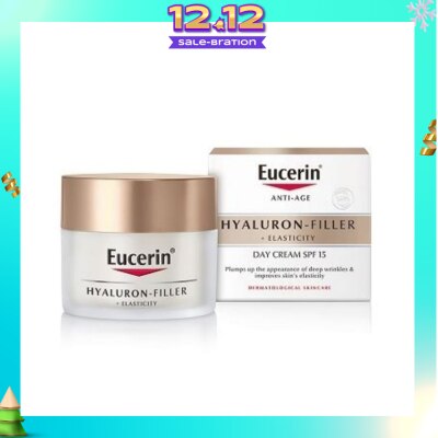 EUCERIN Hyaluron - Filler + Elasticity Day Cream SPF15 (Anti-Age + Improves Skin Elasticity) 50ml