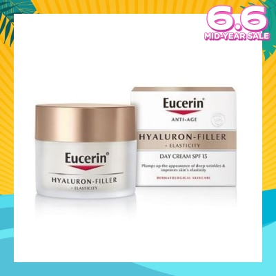 EUCERIN Hyaluron - Filler + Elasticity Day Cream SPF15 (Anti-Age + Improves Skin Elasticity) 50ml