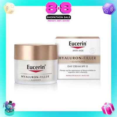 EUCERIN - Hyaluron - Filler + Elasticity Day Cream SPF15 (Anti-Age + Improves Skin Elasticity) 50ml