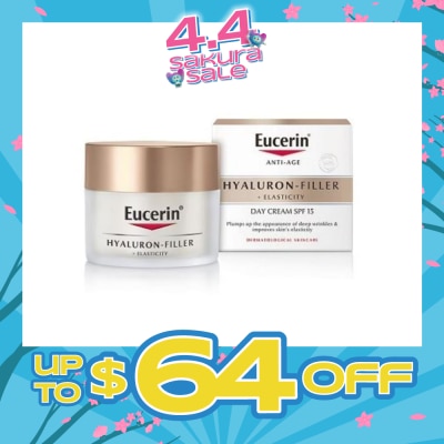 EUCERIN - Hyaluron - Filler + Elasticity Day Cream SPF15 (Anti-Age + Improves Skin Elasticity) 50ml