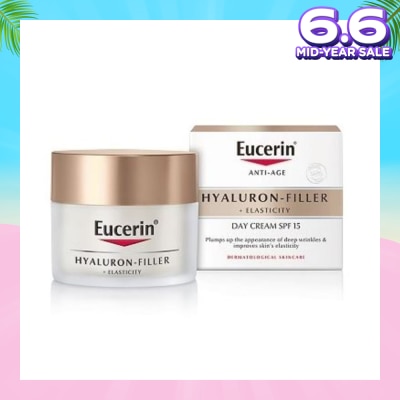 EUCERIN Hyaluron - Filler + Elasticity Day Cream SPF15 (Anti-Age + Improves Skin Elasticity) 50ml