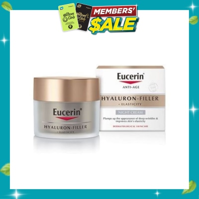 EUCERIN Hyaluron Filler + Elasticity Night Cream (Anti Age + Improves Skin Elasticity) 50ml image