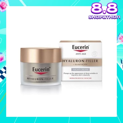 EUCERIN Hyaluron - Filler + Elasticity Night Cream (Anti-Age + Improves Skin Elasticity) 50ml