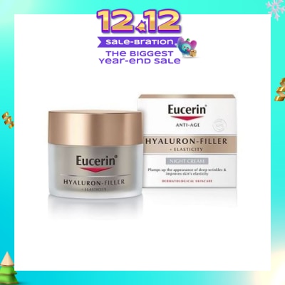 EUCERIN Hyaluron - Filler + Elasticity Night Cream (Anti-Age + Improves Skin Elasticity) 50ml