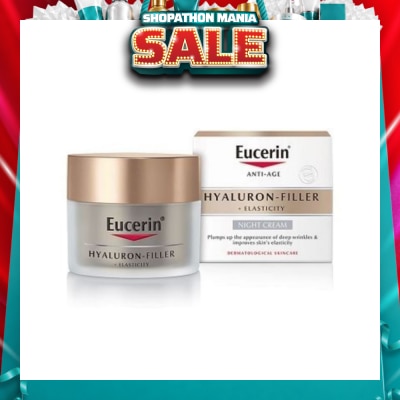 EUCERIN - Hyaluron - Filler + Elasticity Night Cream (Anti-Age + Improves Skin Elasticity) 50ml