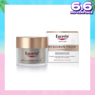 EUCERIN Hyaluron - Filler + Elasticity Night Cream (Anti-Age + Improves Skin Elasticity) 50ml