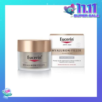 EUCERIN Hyaluron - Filler + Elasticity Night Cream (Anti-Age + Improves Skin Elasticity) 50ml