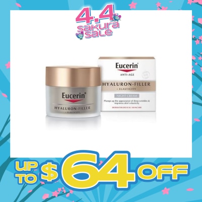 EUCERIN - Hyaluron - Filler + Elasticity Night Cream (Anti-Age + Improves Skin Elasticity) 50ml