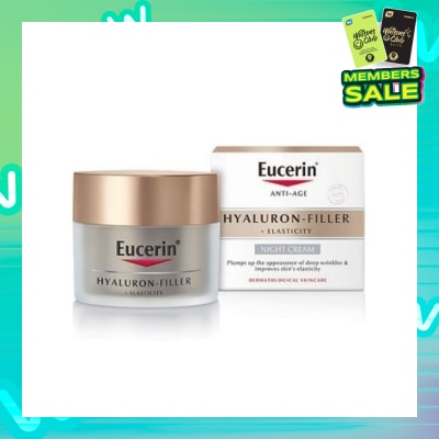 EUCERIN Hyaluron - Filler + Elasticity Night Cream (Anti-Age + Improves Skin Elasticity) 50ml
