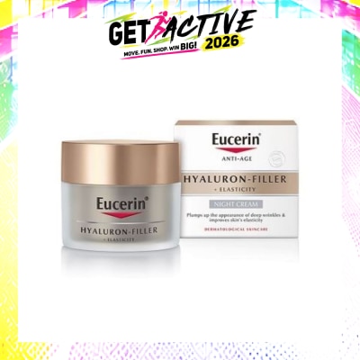 EUCERIN - Hyaluron - Filler + Elasticity Night Cream (Anti-Age + Improves Skin Elasticity) 50ml image