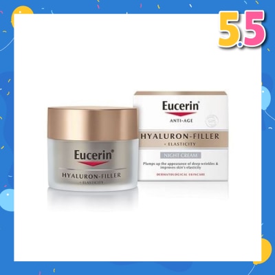 EUCERIN Hyaluron - Filler + Elasticity Night Cream (Anti-Age + Improves Skin Elasticity) 50ml