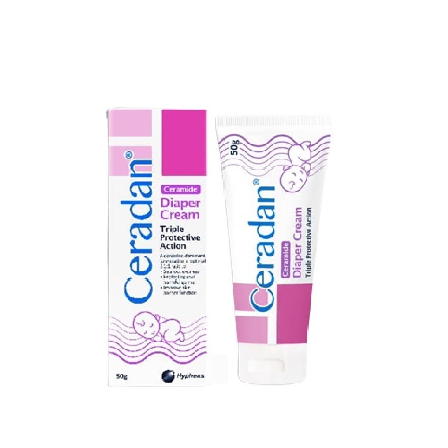 Diaper Cream (Protect & Prevent Diaper Rash + With Zinc Oxide, Octenidine & 3:1:1 Ceramide) 50g