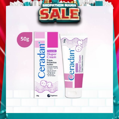 CERADAN - Diaper Cream (Protect & Prevent Diaper Rash + With Zinc Oxide, Octenidine & 3:1:1 Ceramide) 50g