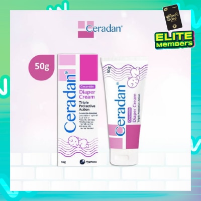 CERADAN Diaper Cream (Protect & Prevent Diaper Rash + With Zinc Oxide, Octenidine & 3:1:1 Ceramide) 50g