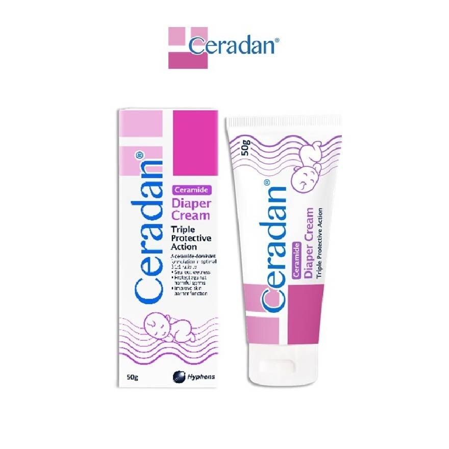 Diaper Cream (Protect & Prevent Diaper Rash + With Zinc Oxide, Octenidine & 3:1:1 Ceramide) 50g