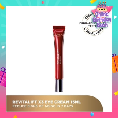 LOREAL PARIS DERMO EXPERTISE Revitalift Triple Action Anti-Aging Eye Cream 15ml