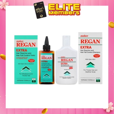 AUDACE Regan Hair Reactive Extra Tonic W Balm Mint And Hair Reactive Extra Shampoo Set 200ml