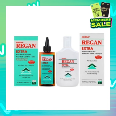 AUDACE Regan Hair Reactive Extra Tonic W Balm Mint And Hair Reactive Extra Shampoo Set 200ml