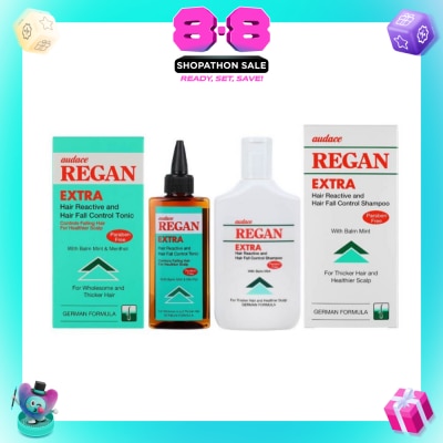 AUDACE - Regan Hair Reactive Extra Tonic W Balm Mint And Hair Reactive Extra Shampoo Set 200ml