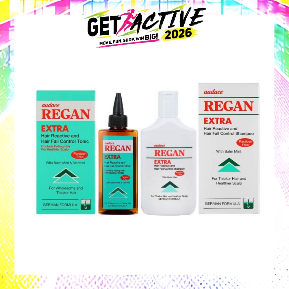 Regan Hair Reactive Extra Tonic W Balm Mint And Hair Reactive Extra Shampoo Set 200ml image