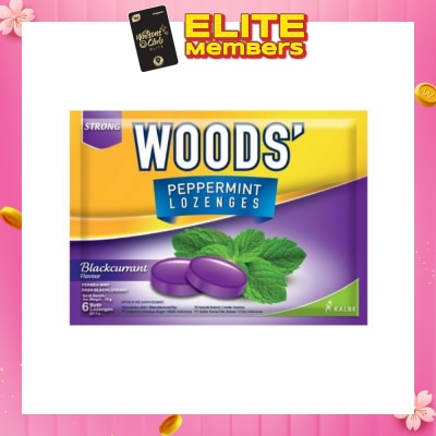WOODS LOZENGES BLACKCURRANT 6s