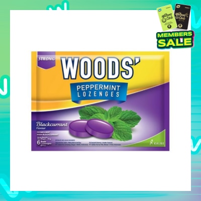 WOODS LOZENGES BLACKCURRANT 6s