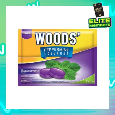 WOODS LOZENGES BLACKCURRANT 6s