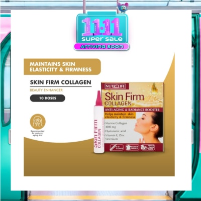 NUTRILIFE Skin Firm Collagen Booster 4000mg (With Hyaluronic Acid & Vitamin E) 15ml x 10s (Expiry: Apr`2027) image