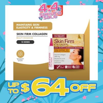 NUTRILIFE - Skin Firm Collagen 4000mg (Anti-Aging & Radiance Booster) 15ml x 10s